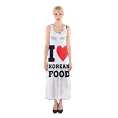 I Love Korean Food Sleeveless Maxi Dress by ilovewhateva