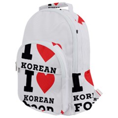 I Love Korean Food Rounded Multi Pocket Backpack by ilovewhateva