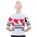 I love Korean food Cropped Button Cardigan View2