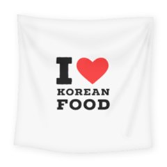 I Love Korean Food Square Tapestry (large) by ilovewhateva