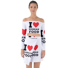 I Love Korean Food Off Shoulder Top With Skirt Set by ilovewhateva