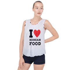 I Love Korean Food Bubble Hem Chiffon Tank Top by ilovewhateva