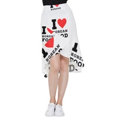 I Love Korean Food Frill Hi Low Chiffon Skirt by ilovewhateva