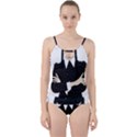 Wednesday addams Cut Out Top Tankini Set View1