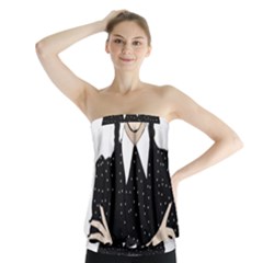 Wednesday Addams Strapless Top