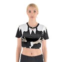 Wednesday addams Cotton Crop Top View1