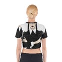 Wednesday addams Cotton Crop Top View2