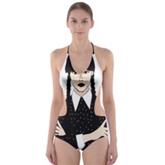 Wednesday Addams Cut-out One Piece Swimsuit by Fundigitalart234