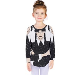 Wednesday Addams Kids  Long Sleeve Tee