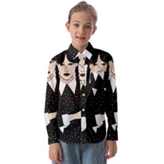 Wednesday Addams Kids  Long Sleeve Shirt