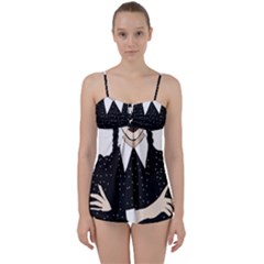 Wednesday Addams Babydoll Tankini Set by Fundigitalart234