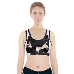 Wednesday Addams Sports Bra With Pocket by Fundigitalart234