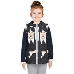 Wednesday Addams Kids  Hooded Puffer Vest