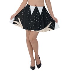 Wednesday Addams Velvet Skater Skirt