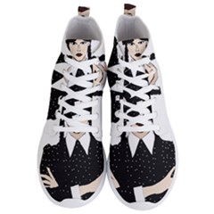 Wednesday Addams Men s Lightweight High Top Sneakers by Fundigitalart234