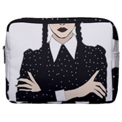 Wednesday Addams Make Up Pouch (large) by Fundigitalart234