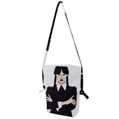 Wednesday Addams Folding Shoulder Bag by Fundigitalart234