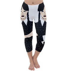 Wednesday Addams Capri Winter Leggings 