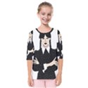 Wednesday addams Kids  Quarter Sleeve Raglan Tee View1