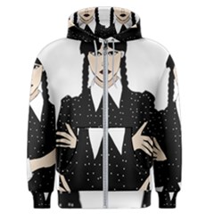 Wednesday Addams Men s Zipper Hoodie by Fundigitalart234