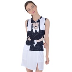 Wednesday Addams Women s Sleeveless Sports Top by Fundigitalart234