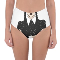 Wednesday Addams Reversible High-waist Bikini Bottoms by Fundigitalart234