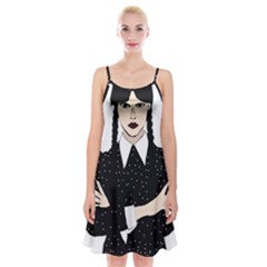 Wednesday Addams Spaghetti Strap Velvet Dress