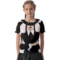 Wednesday addams Kids  Frill Chiffon Blouse View1