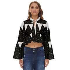 Wednesday Addams Boho Long Bell Sleeve Top