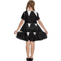 Wednesday addams Kids  Short Sleeve Tiered Mini Dress View4