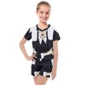 Wednesday addams Kids  Mesh Tee and Shorts Set View1