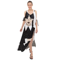 Wednesday Addams Maxi Chiffon Cover Up Dress