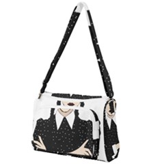 Wednesday Addams Front Pocket Crossbody Bag by Fundigitalart234