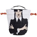 Wednesday addams Drawstring Bucket Bag View2