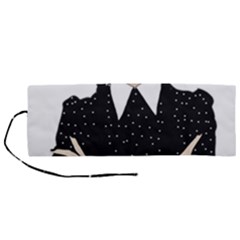 Wednesday Addams Roll Up Canvas Pencil Holder (m) by Fundigitalart234