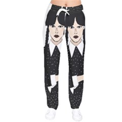 Wednesday Addams Women Velvet Drawstring Pants