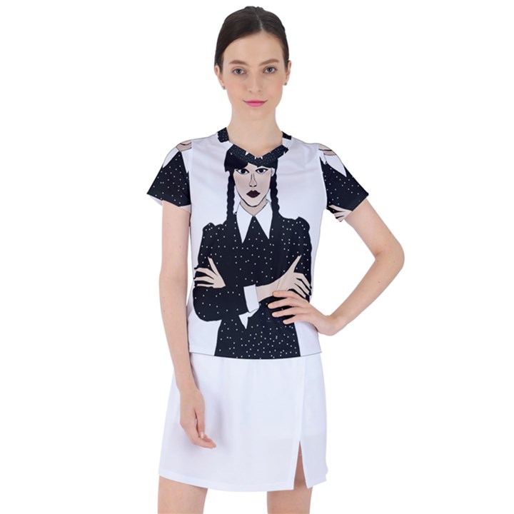 Wednesday addams Women s Sports Top