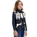 Wednesday addams Kid s Short Button Up Puffer Vest	 View2