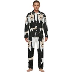 Wednesday Addams Men s Long Sleeve Velvet Pocket Pajamas Set by Fundigitalart234