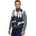 Wednesday addams Men s Short Button Up Puffer Vest	 View3