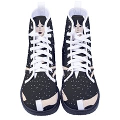 Wednesday Addams Men s High-top Canvas Sneakers