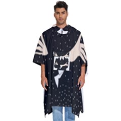 Wednesday Addams Men s Hooded Rain Ponchos by Fundigitalart234