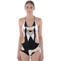 Wednesday addams Cut-Out One Piece Swimsuit View1