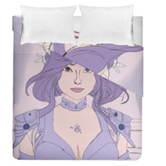 Futuristic Woman Duvet Cover Double Side (queen Size)