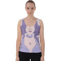 Futuristic Woman Velvet Tank Top by Fundigitalart234