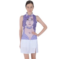 Futuristic Woman Women s Sleeveless Polo Tee by Fundigitalart234