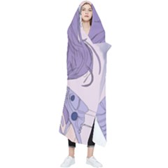 Futuristic Woman Wearable Blanket by Fundigitalart234