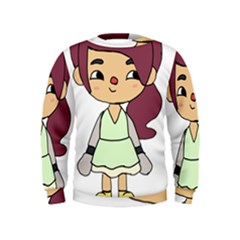 Toca Life Self Made Character  Kids  Sweatshirt by Fundigitalart234