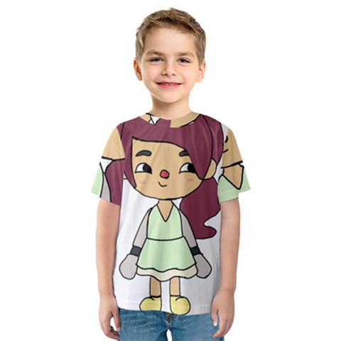 Toca Life Self Made Character  Kids  Sport Mesh Tee by Fundigitalart234