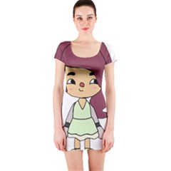 Toca Life Self Made Character  Short Sleeve Bodycon Dress by Fundigitalart234